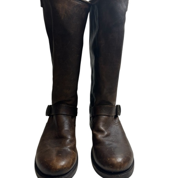 Stylish Brown and Black Cowboy Boots main image 4